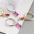 925 Sterling Silver CZ Diamond Huggie Earrings "Lucy" (Pink)
