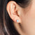 white opal silver stud earrings