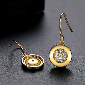 gold crystal dangle earrings jewellery gifts women nz
