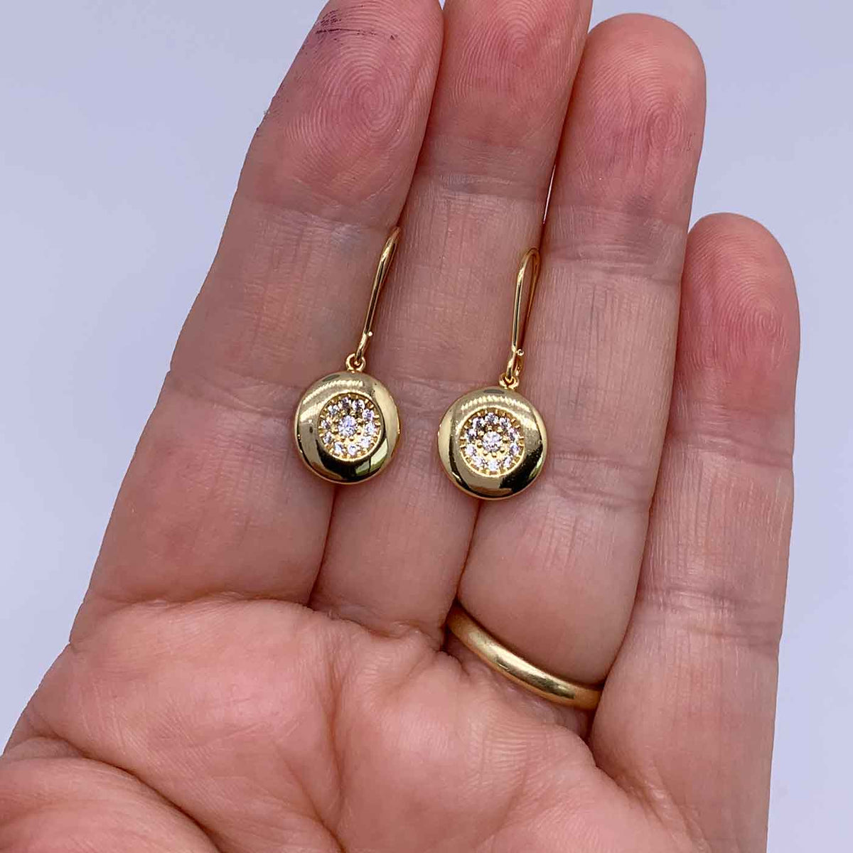 gold crystal dangle earrings jewellery gifts women nz