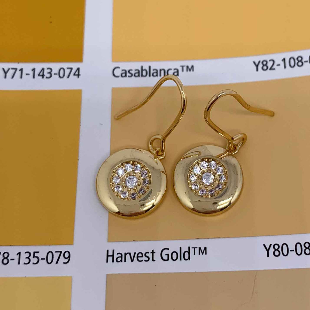gold crystal dangle earrings jewellery gifts women nz