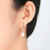 white gold pear drop earring jewellery nz