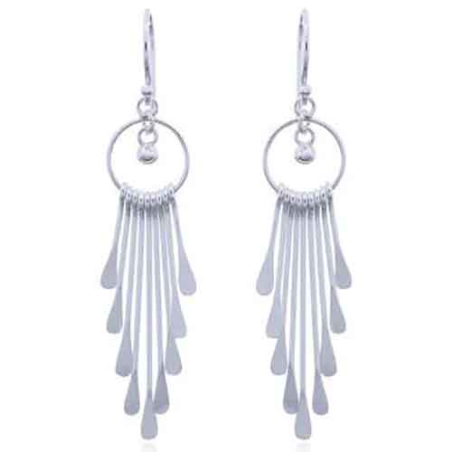 silver dangle earrings jewellery women nz