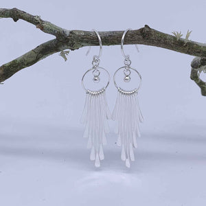 silver dangle earrings jewellery women nz