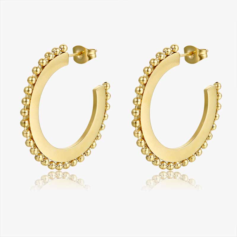 gold hoop earrings  jewellery frenelle kagi