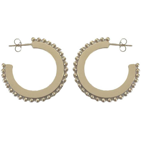 Gold hoop earrings on sale nz