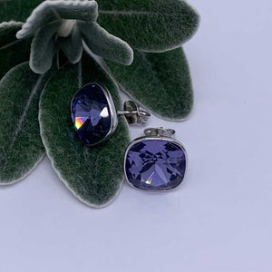 purple stud earrings jewellery