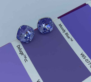 silver crystal stud earrings gifts for women