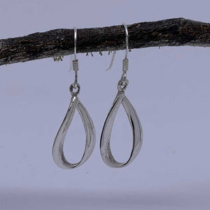 silver drop earrings frenelle