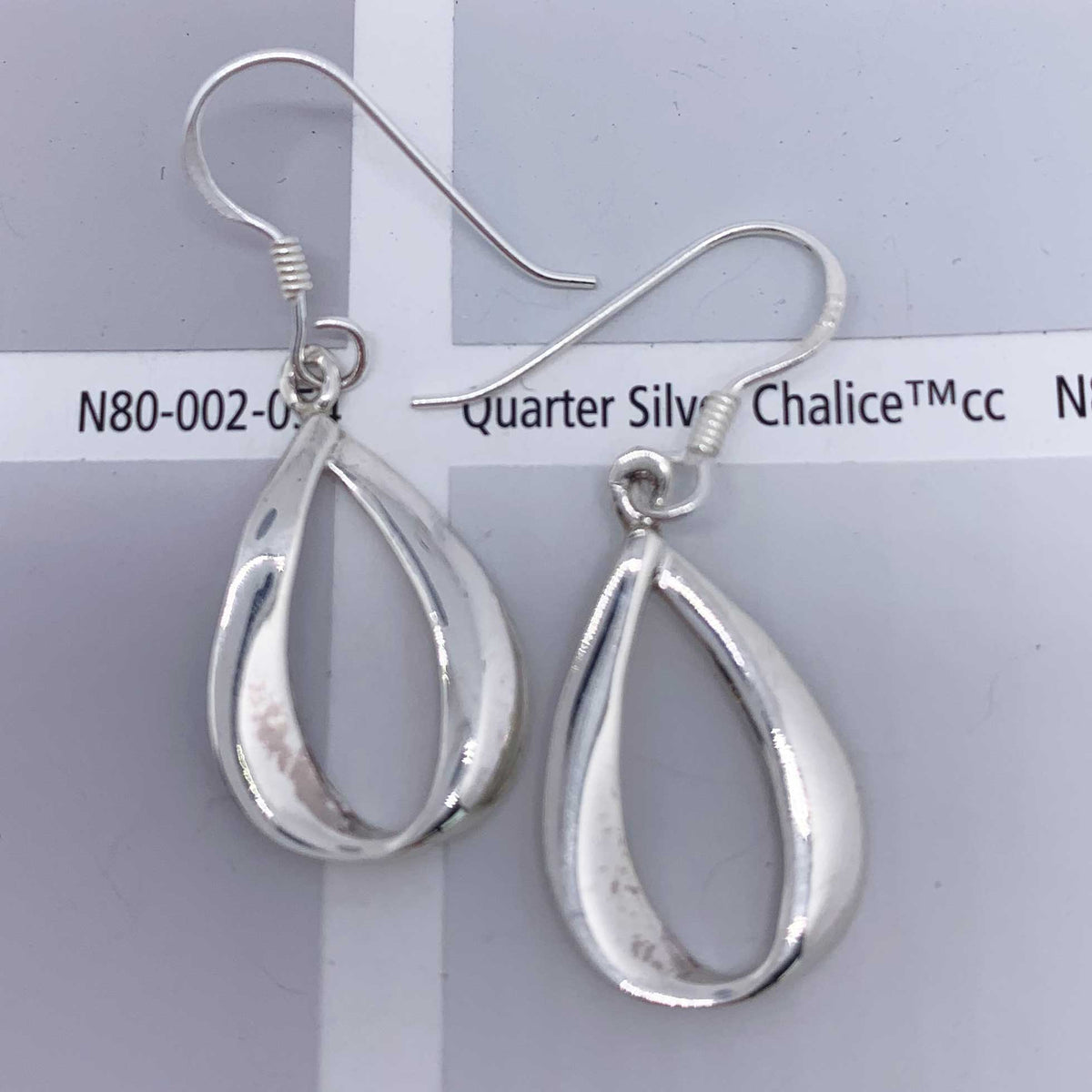silver drop earrings resene