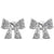 bow crystal stud earrings jewellery nz