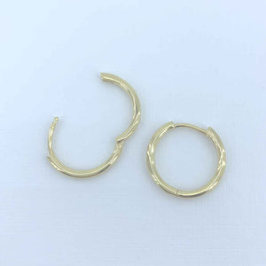gold hoop earrings hinged