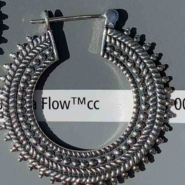 frenelle jewellery silver earrings hoop