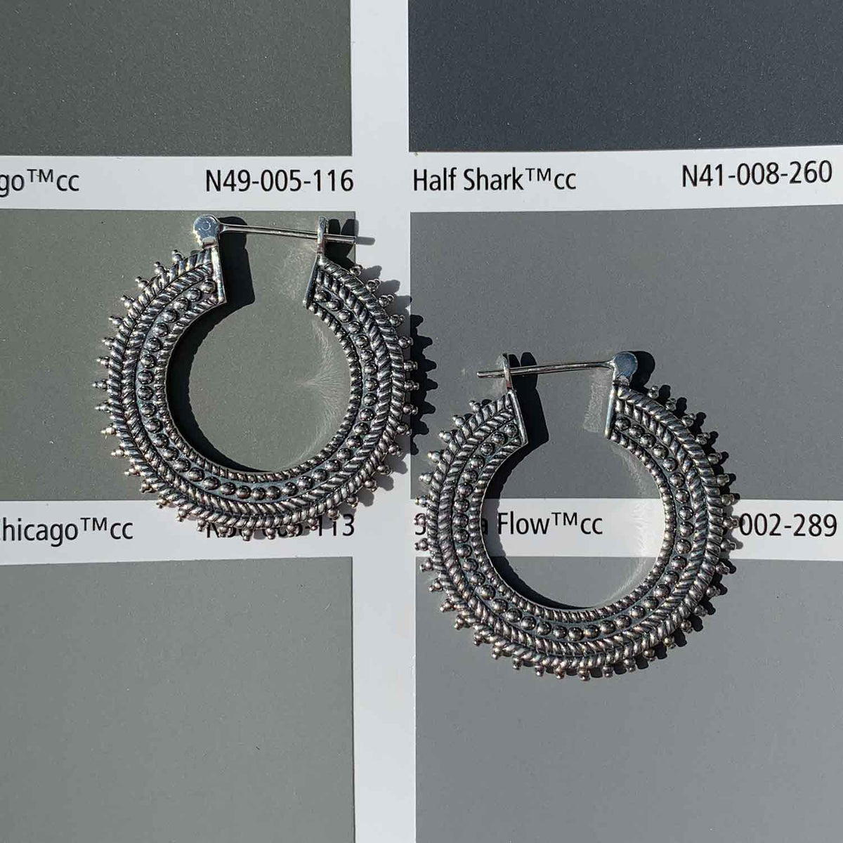 frenelle jewellery silver earrings hoop