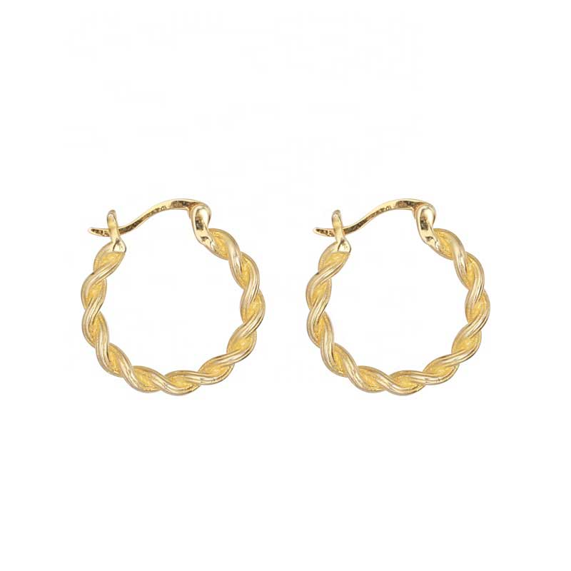 gold hoop huggie earrings jewellery