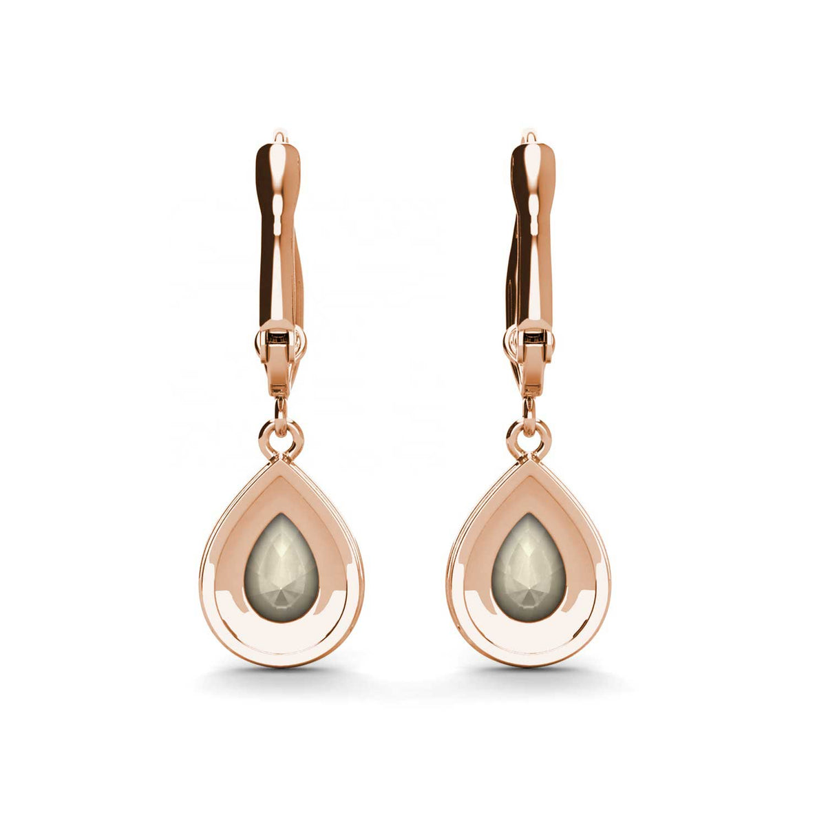 rose gold eveningwear earrings