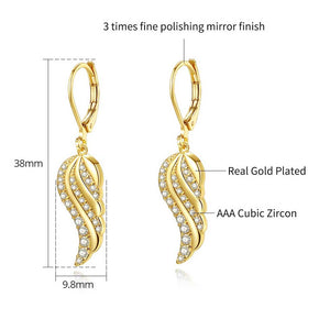 gold wing earrings jewellery for women