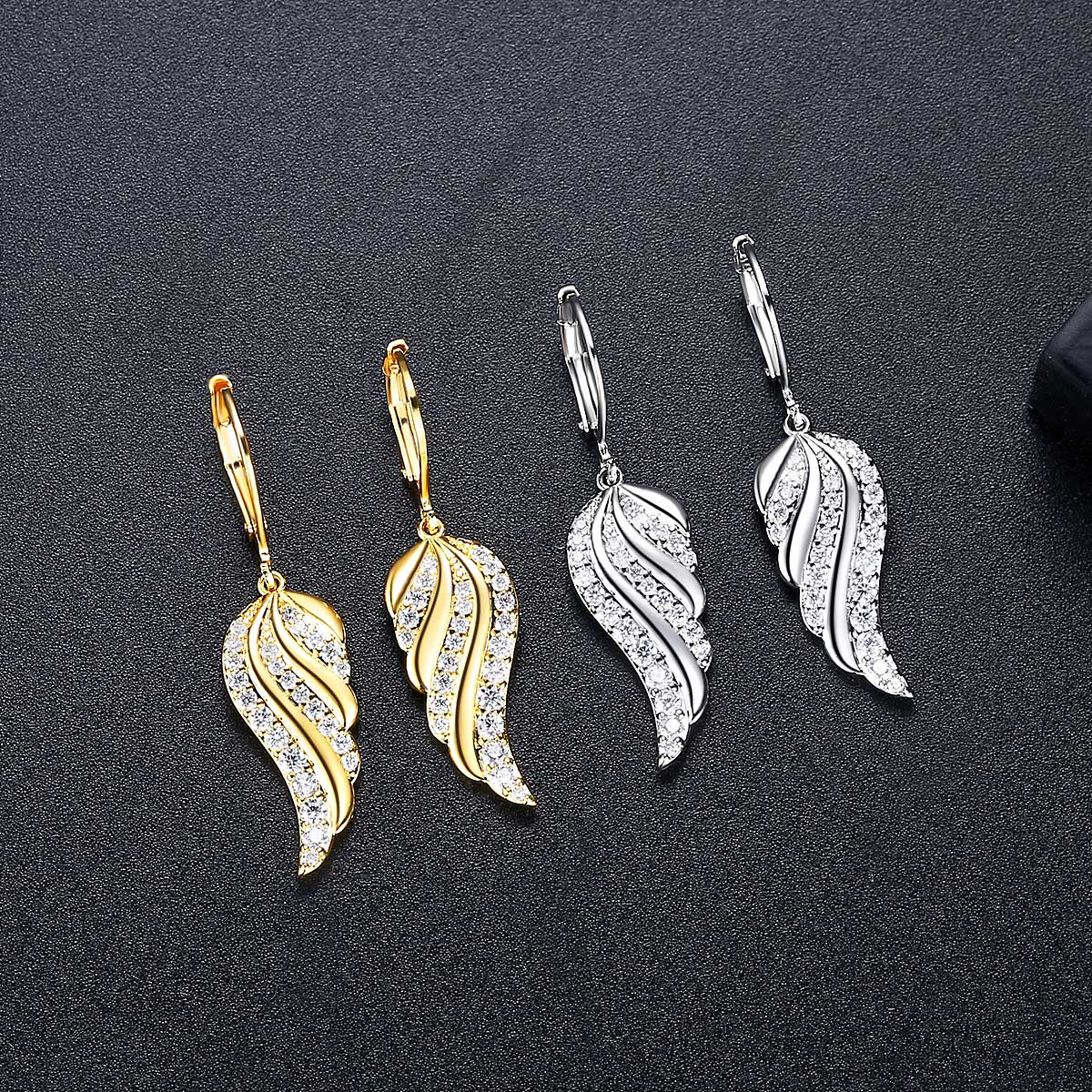 gold wing earrings jewellery for women