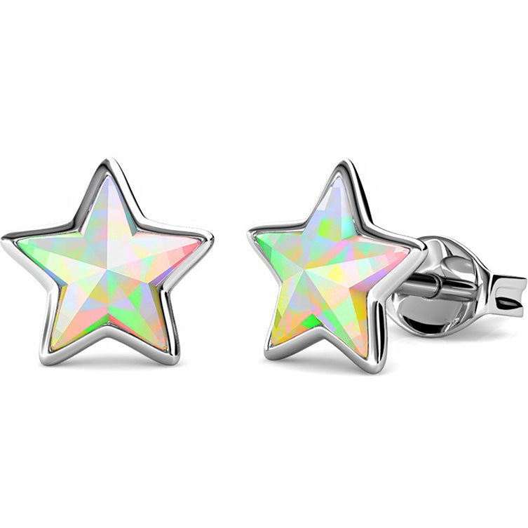 swarovski star crystal earrings