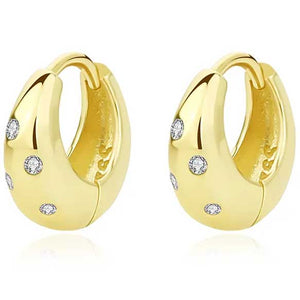 gold huggie earrings for women girls nz