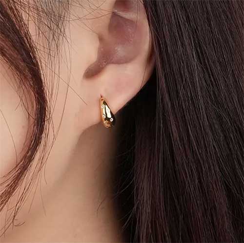 gold huggie earrings for women girls nz