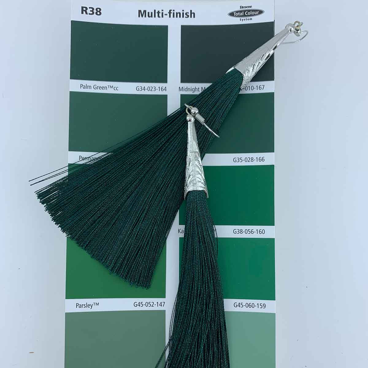 silk tassel earrings for women