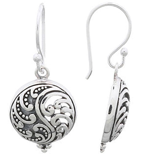 frenelle earrings jewellery silver koru