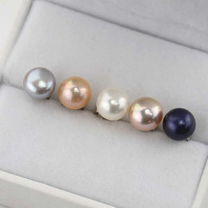 Frenelle jewellery earrings pearl studs silver