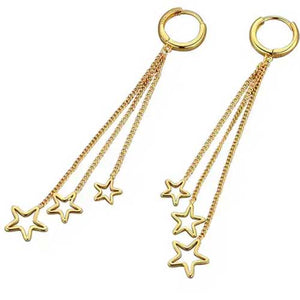 gold matariki earrings