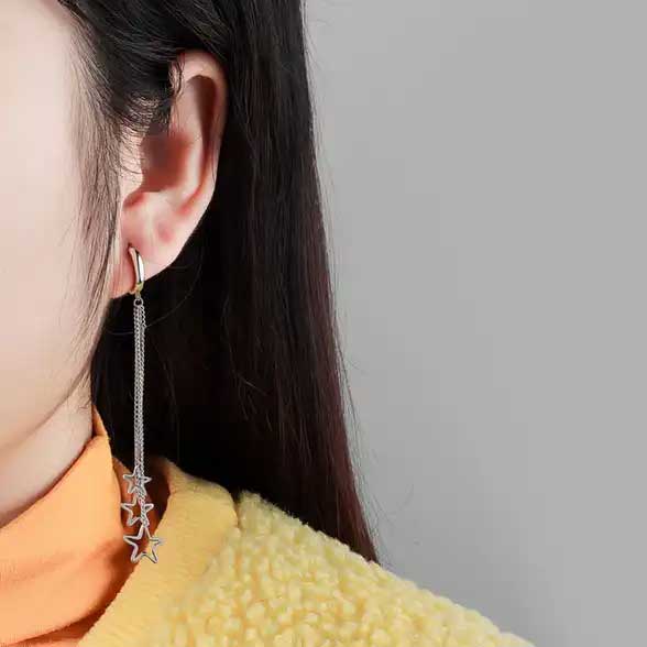 silver matariki earrings jewellery