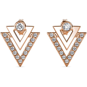 rose gold earrings geometric stud Jewellery NZ