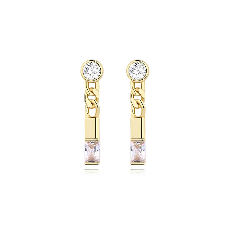 gold crystal drop earrings nz