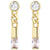 gold crystal drop earrings nz