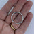silver hoop crystal earring for women