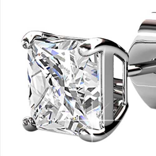 crystal stud earrings jewellery for men