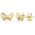 18K Gold Tiny Butterfly Earrings "Yara"