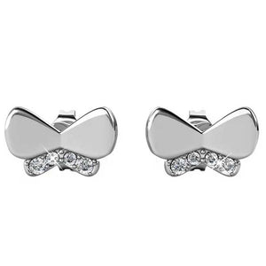 silver butterfly stud earrings frenelle
