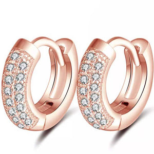 rose gold huggie earrings jewellery for girls