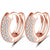 rose gold huggie earrings jewellery for girls