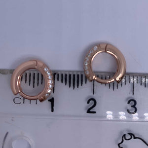 silver huggie jewellery earrings for girls