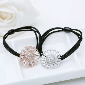 rose gold daisy hair tie frenelle