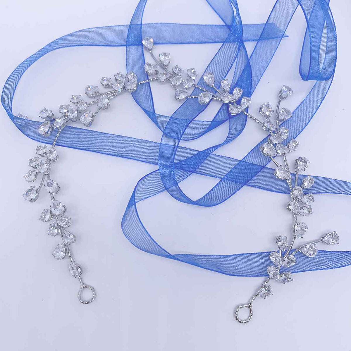 crystal hair vine spray wedding NZ