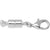 925 Sterling Silver Magnetic Clasp 15mm (with Lobster Clasp)