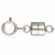 925 Sterling Silver Magnetic Clasp with Spring Clasp (15mm)