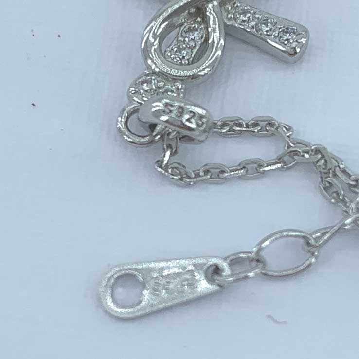 925 Sterling Silver necklace with silver disc Bellamy