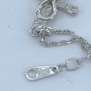 silver infinity cross necklace