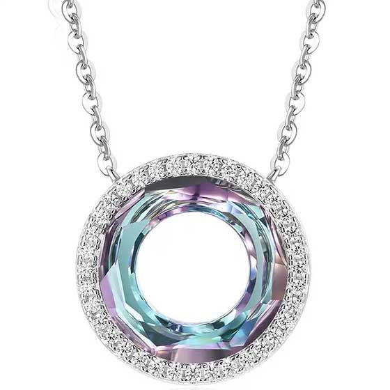 Nomination Italy Sterling Silver Mesh and Crystal Necklace - 21869428 | HSN
