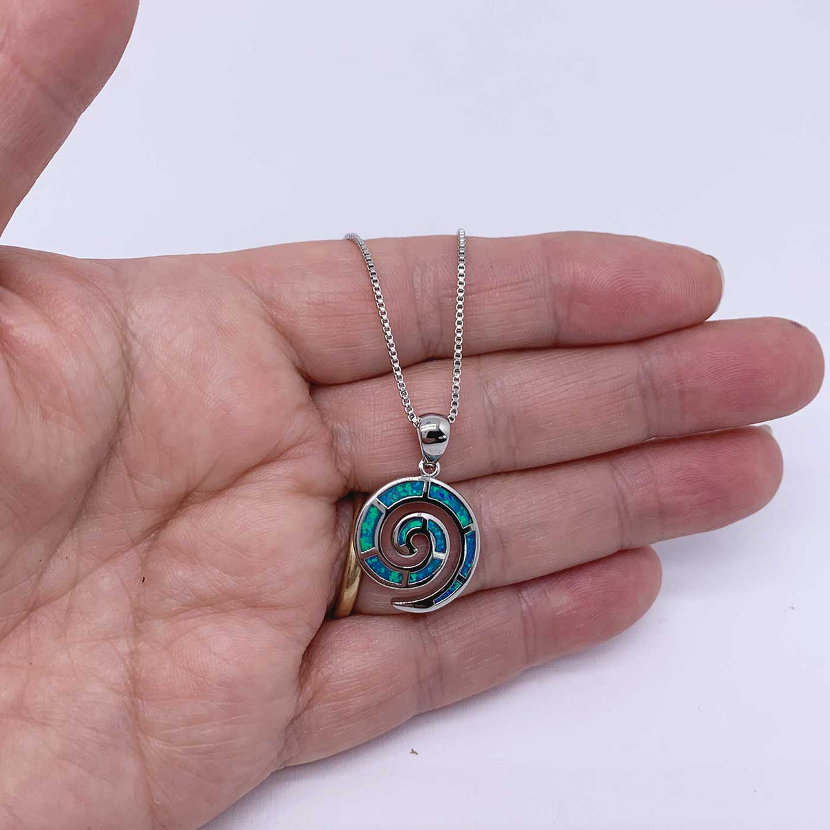 opal silver necklace jewellery maori nz