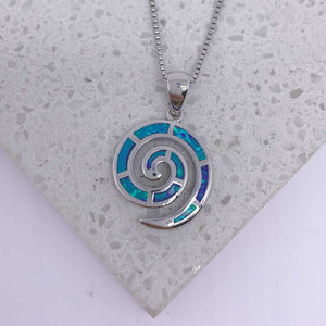 opal silver necklace jewellery maori nz