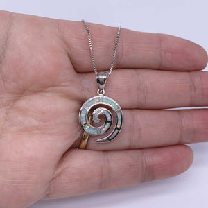 nz maori jewellery silver opal necklace